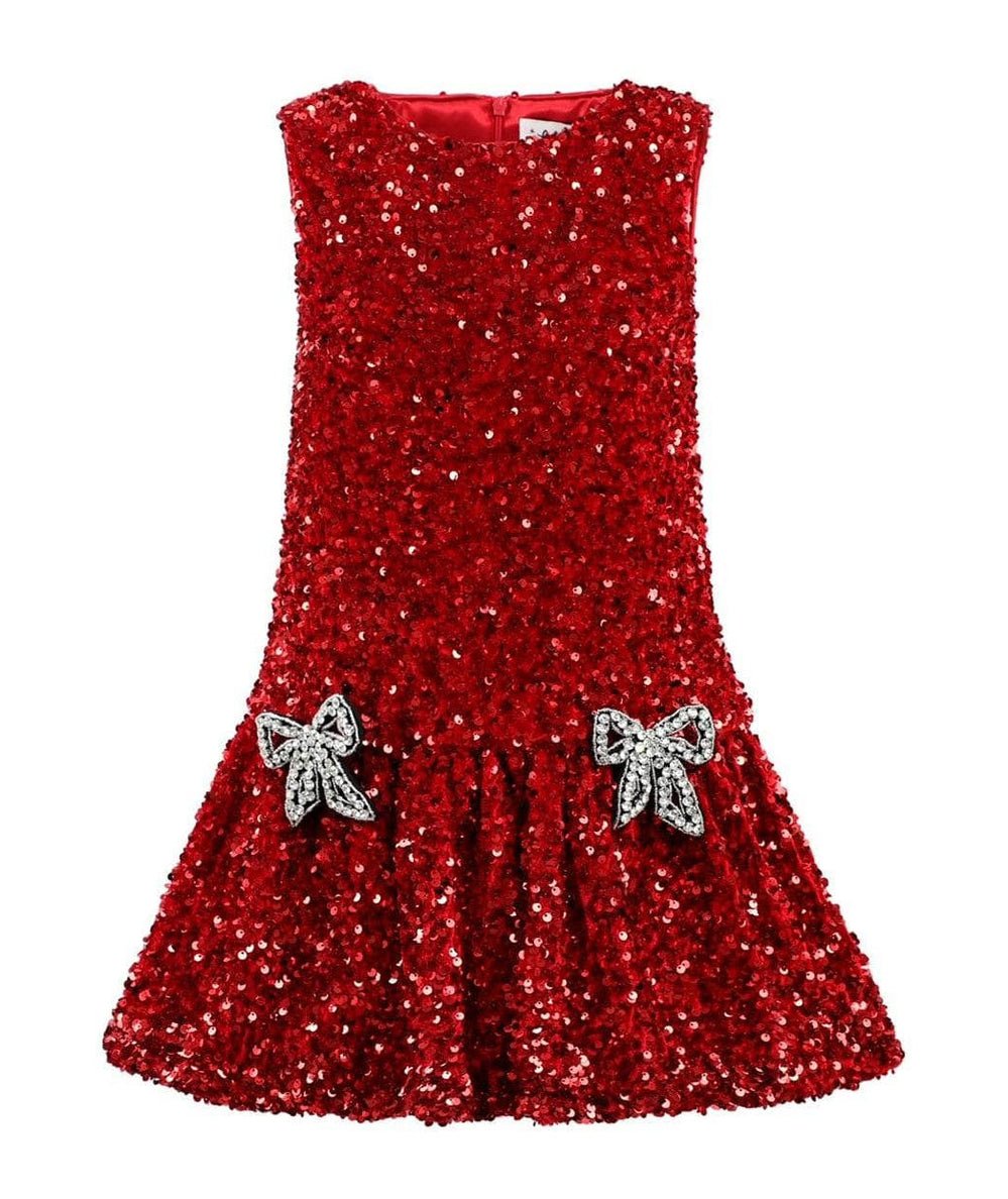 Tween Ruby Bows Dress - CAKEWISH