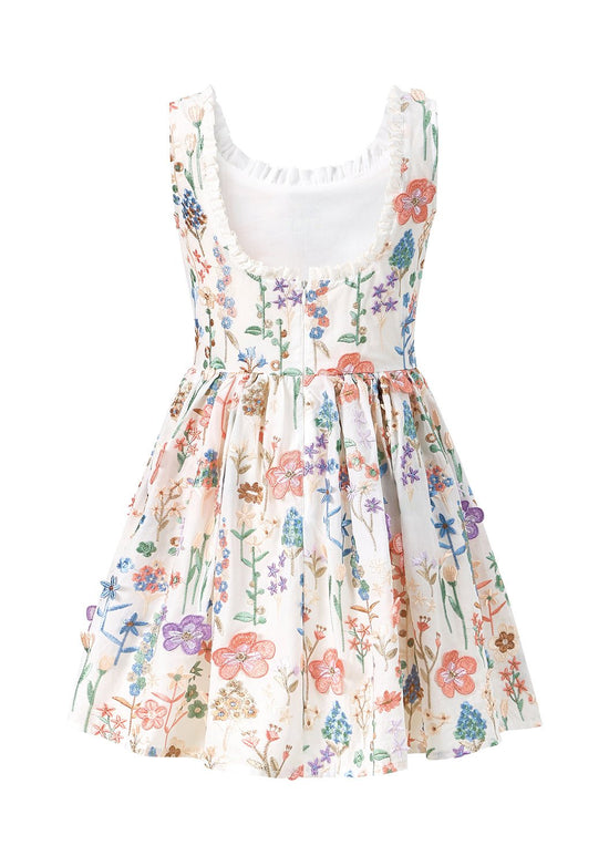 Tween Serena Embroidered Mini Dress - CAKEWISH