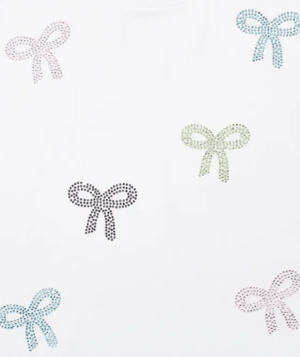 Tween Sparkling Bows T-Shirt - CAKEWISH