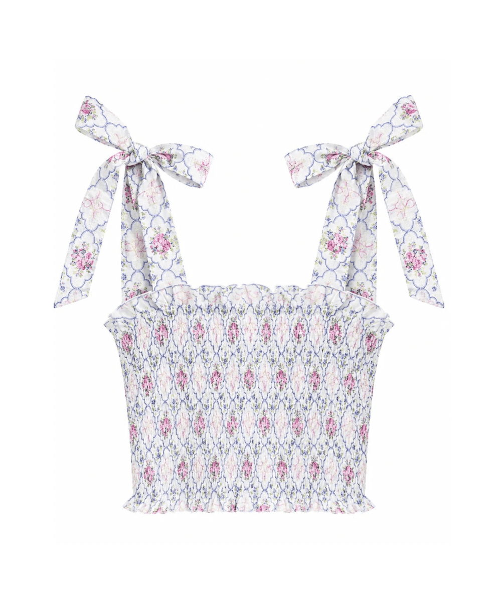 Tween Sunny Floral Tie Top - CAKEWISH