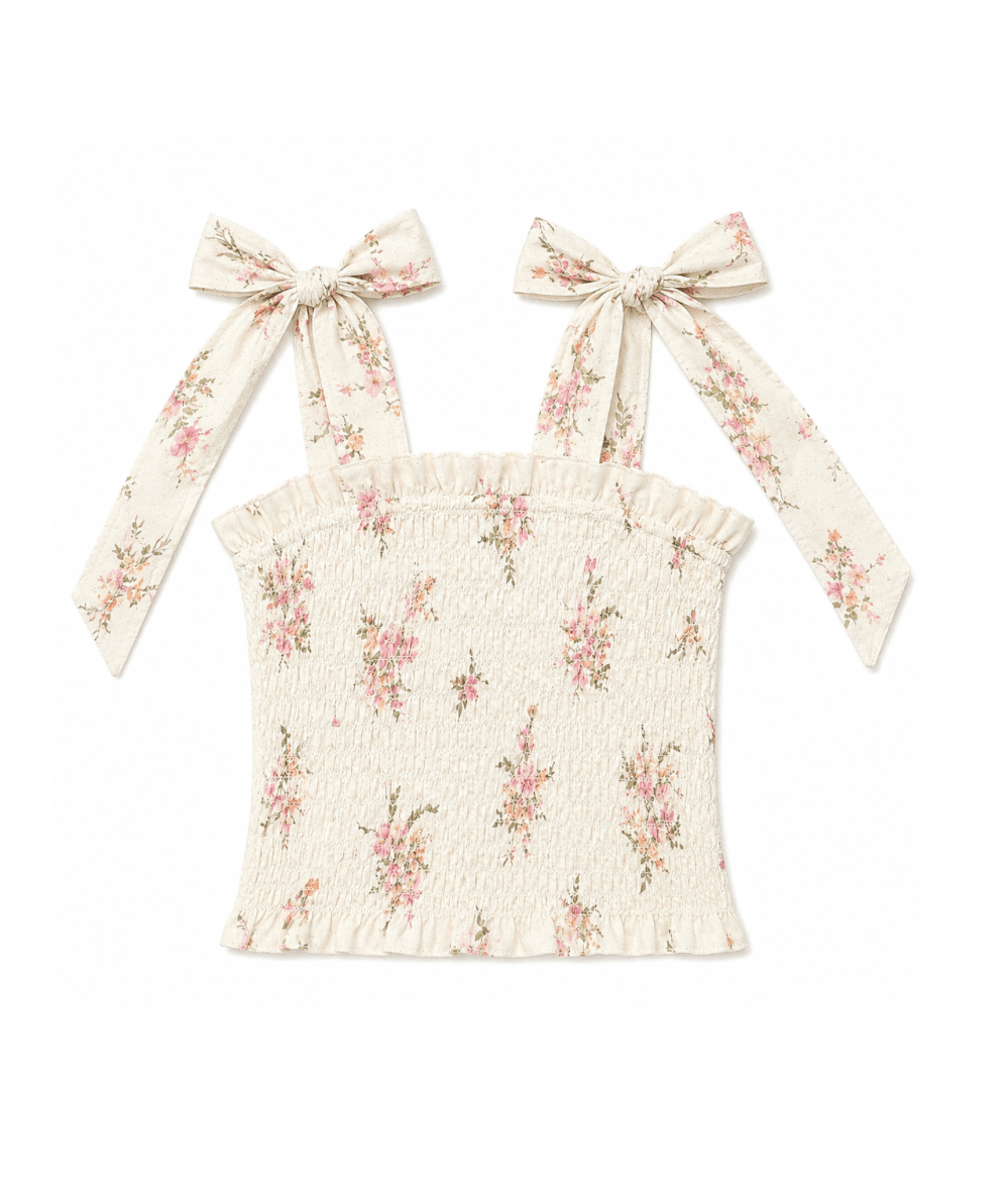 Tween Sunny Floral Tie Top - CAKEWISH