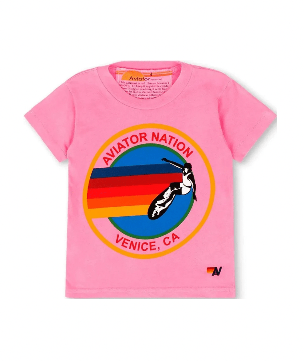 Tween Venice Graphic Tee Neon Pink - CAKEWISH