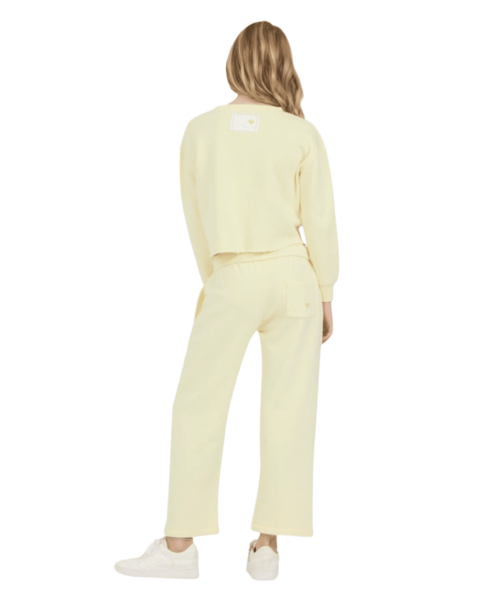 Tween Wide Leg Heart Pocket Sweatpants - CAKEWISH