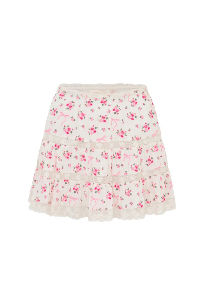 Viro Cotton Rose and Bow Mini Skirt - CAKEWISH