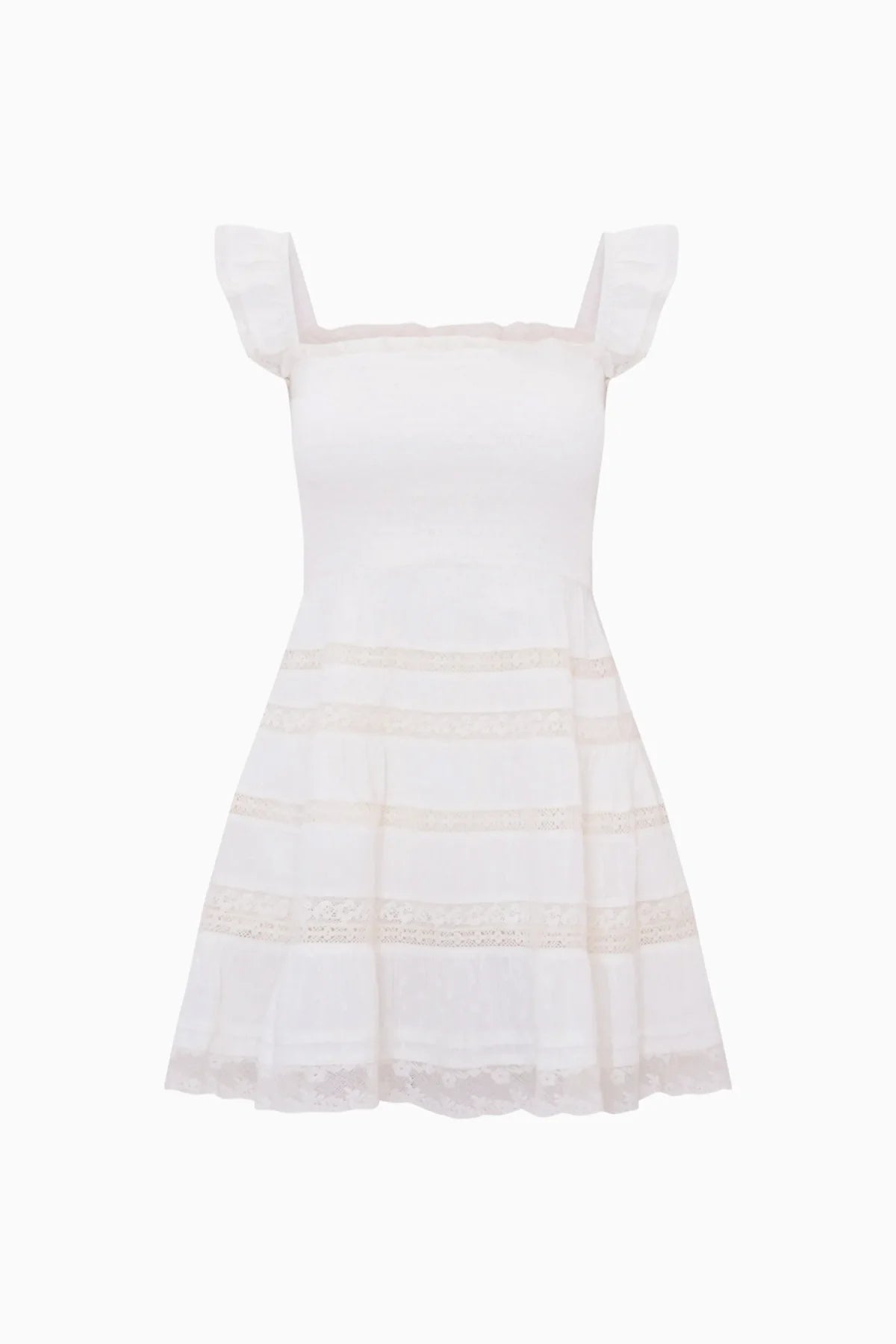 Women’s Colbera Lace - Trimmed Cotton Mini Dress - CAKEWISH