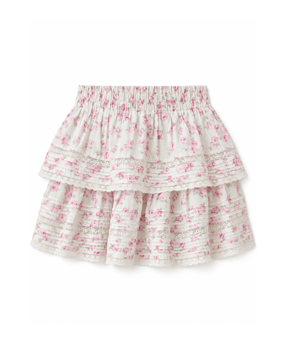 Rustic Orchid Women’s Cotton Ruffle Mini Skirt by LoveShackFancy - CAKEWISH