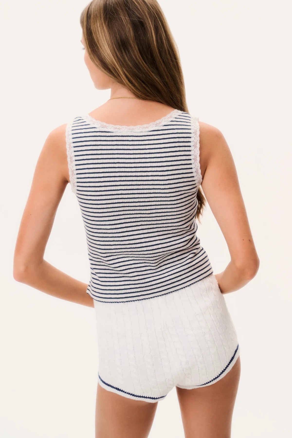 Women’s Elenabell Striped Cotton Tank - CAKEWISH