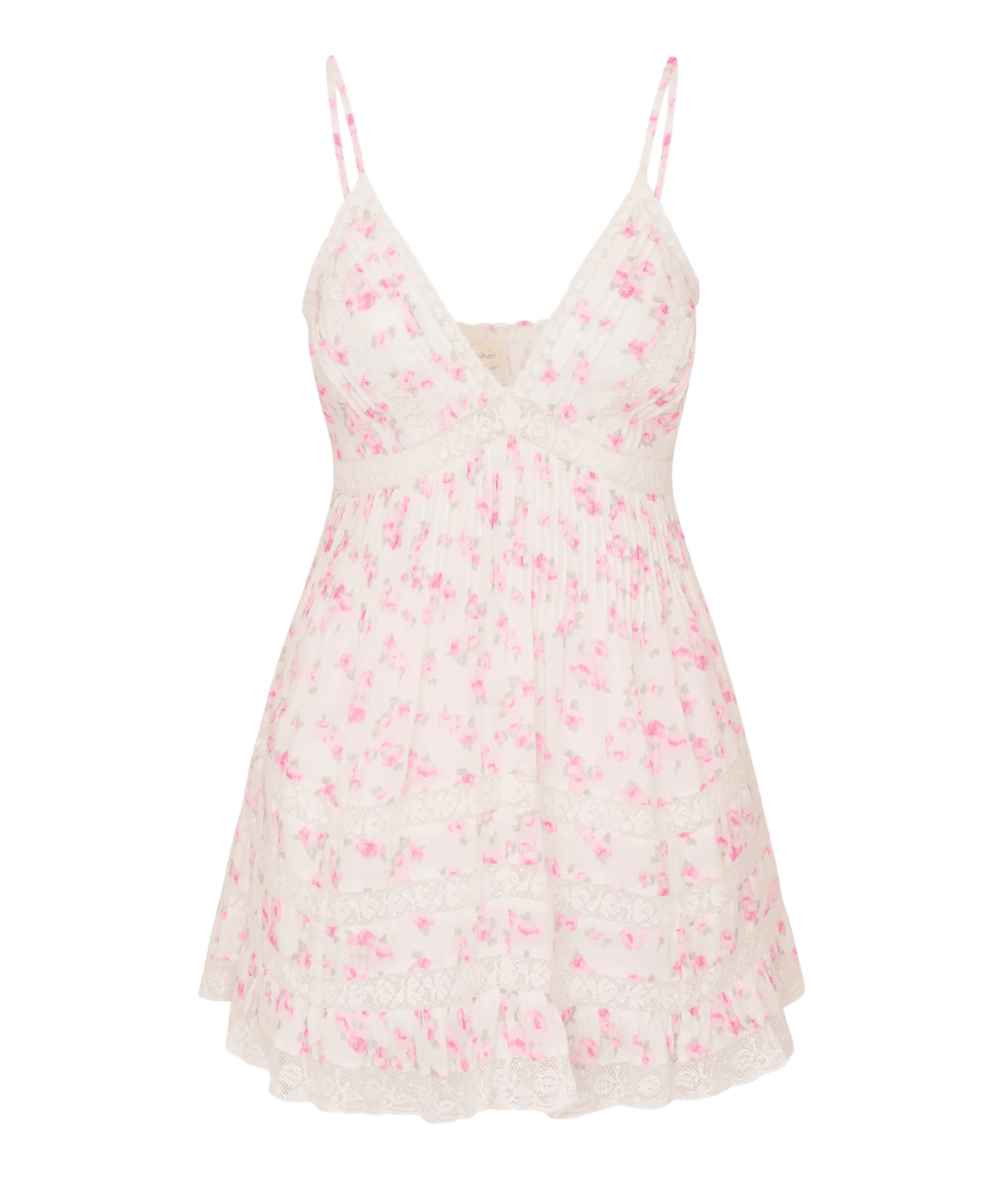 Women’s Floral Mini Alonna Dress in Rustic Orchid - CAKEWISH