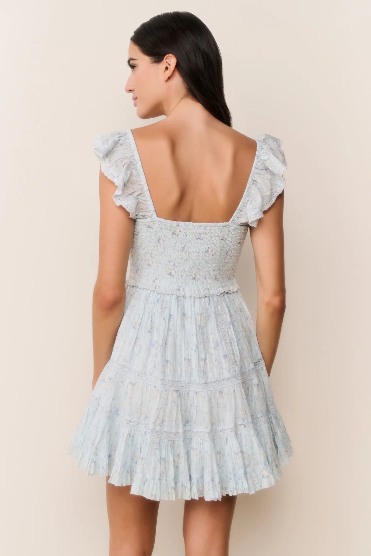 Women’s Floral Print Presline Mini Dress - CAKEWISH