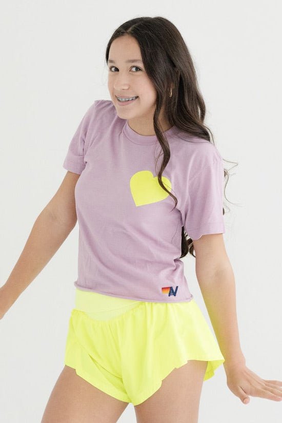 Aviator Nation Women's Heart Print Boyfriend Tee - CAKEWISH