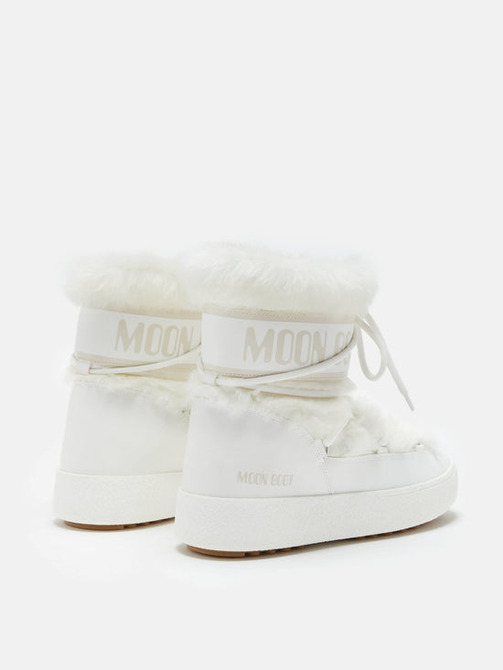 Women’s Icon Low Faux Fur - White - CAKEWISH