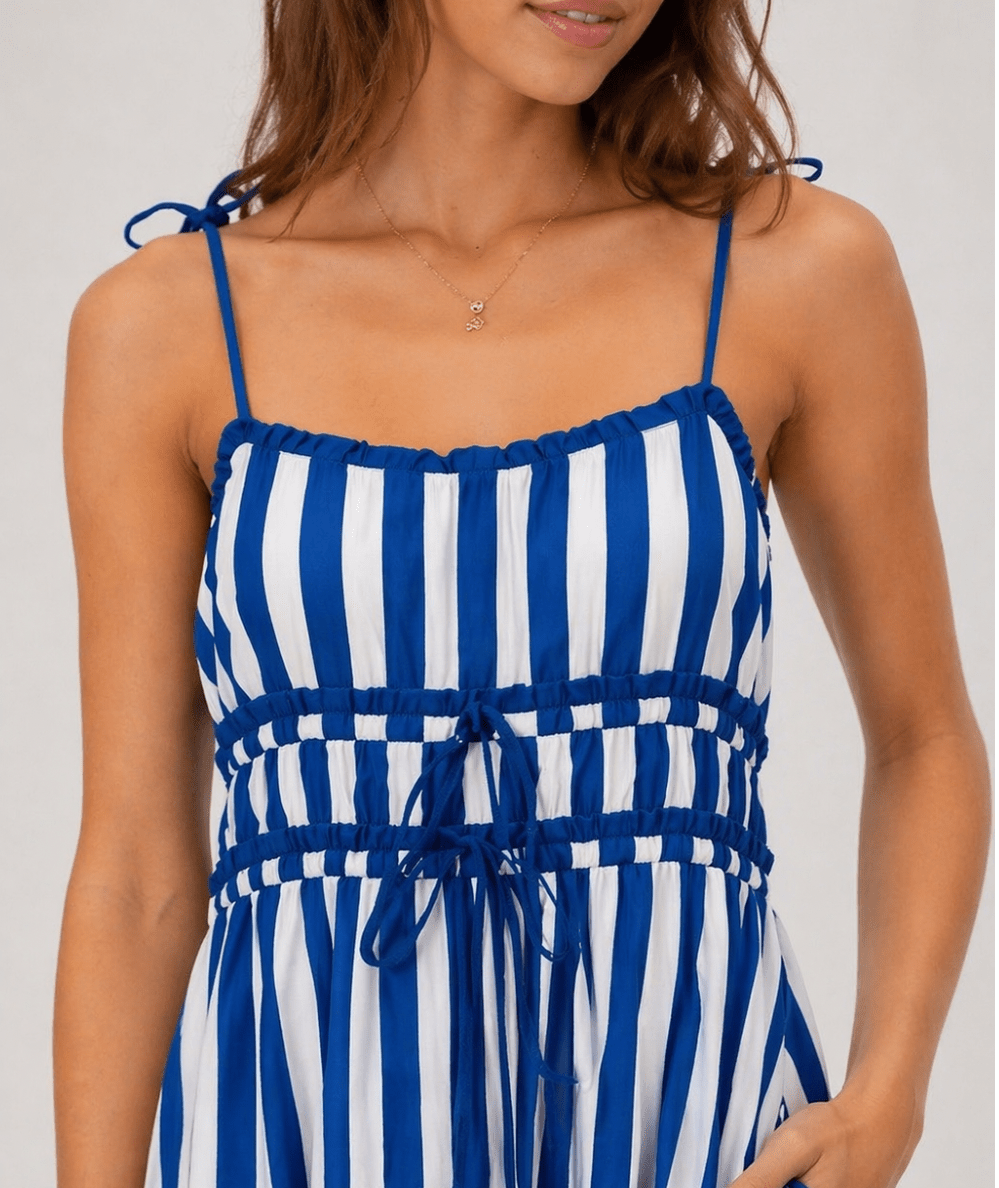 Women’s Levie Striped Maxi Dress - CAKEWISH