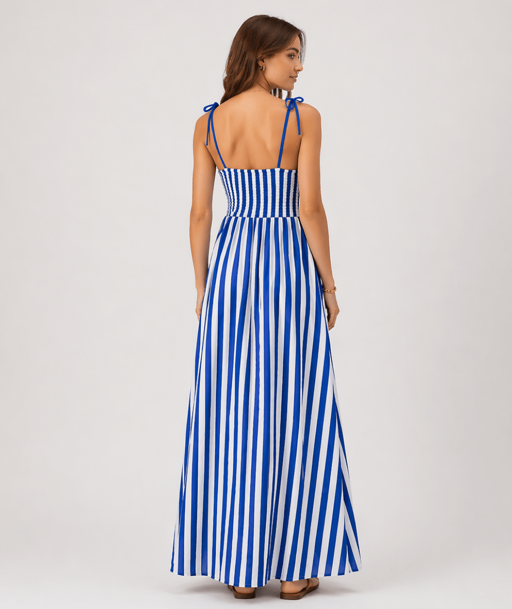 Women’s Levie Striped Maxi Dress - CAKEWISH
