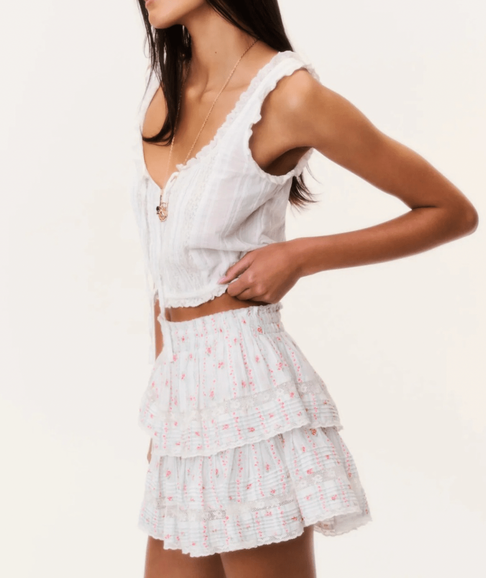 Women’s Ruffle Mini Skirt - CAKEWISH