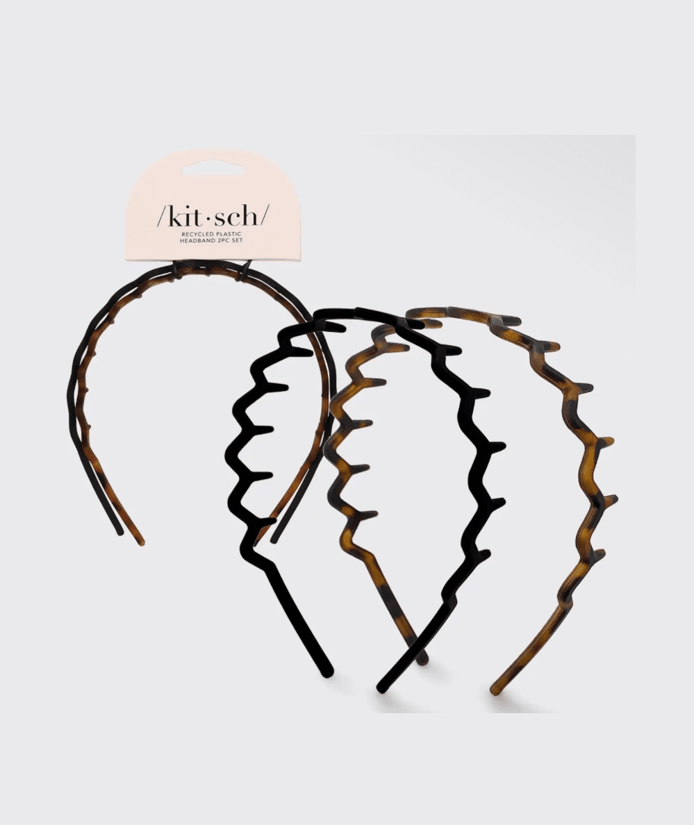 Zig Zag Headband 2-Piece Set – Black & Tortoise - CAKEWISH