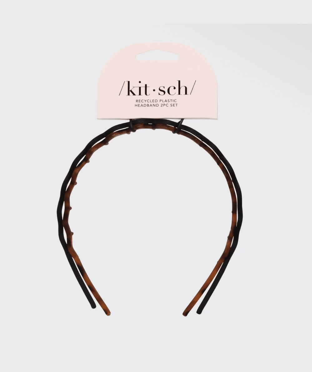 Zig Zag Headband 2-Piece Set – Black & Tortoise - CAKEWISH